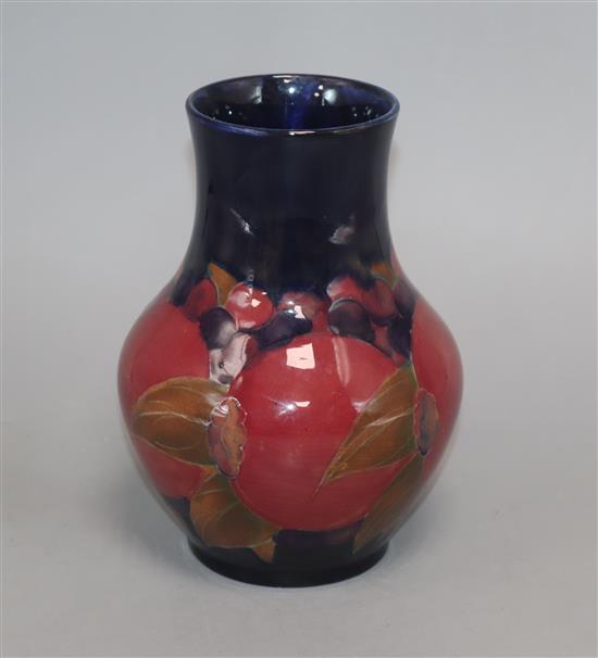 A Moorcroft Pomegranate pattern vase height 18cm